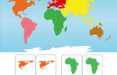 Free-Montessori-Printable-7-Continents-Of-The-World-3-Part - 7 Continents Printable Puzzle