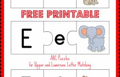 Free Printable Abc Puzzles: Upper And Lowercase Letter Matching - Letter T Puzzle Printable