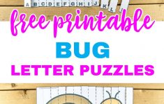 Free Printable Bug Letter Puzzles - Passionate Homeschooling - Printable Bug Puzzles