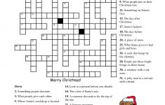 Free Printable Cards: Free Printable Crossword Puzzles | Christmas - Christmas Printable Crossword Puzzles Adults
