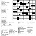 Free Printable Cards: Free Printable Crossword Puzzles | Free   Free   Printable Newspaper Crossword Puzzles For Free