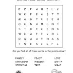 Free Printable Christmas Word Search! | Letters From Santa Christmas   Printable Christmas Puzzle Games