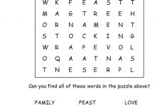 Free Printable Christmas Word Search! | Letters From Santa Christmas - Printable Christmas Puzzle Games