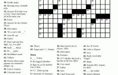 Free Printable Crossword Puzzles Easy For Adults | My Board - Free - Free Printable Easy Crossword Puzzles For Seniors