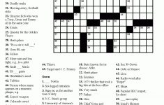 Free Printable Crossword Puzzles Easy For Adults | My Board | Free - Printable Puzzle Games Adults