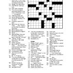Free Printable Crossword Puzzles For Adults | Puzzles Word Searches   Free Printable Crossword Puzzle #1 Answers