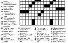 Free Printable Crosswords Easy | Free Printables - Printable Entertainment Crossword Puzzles