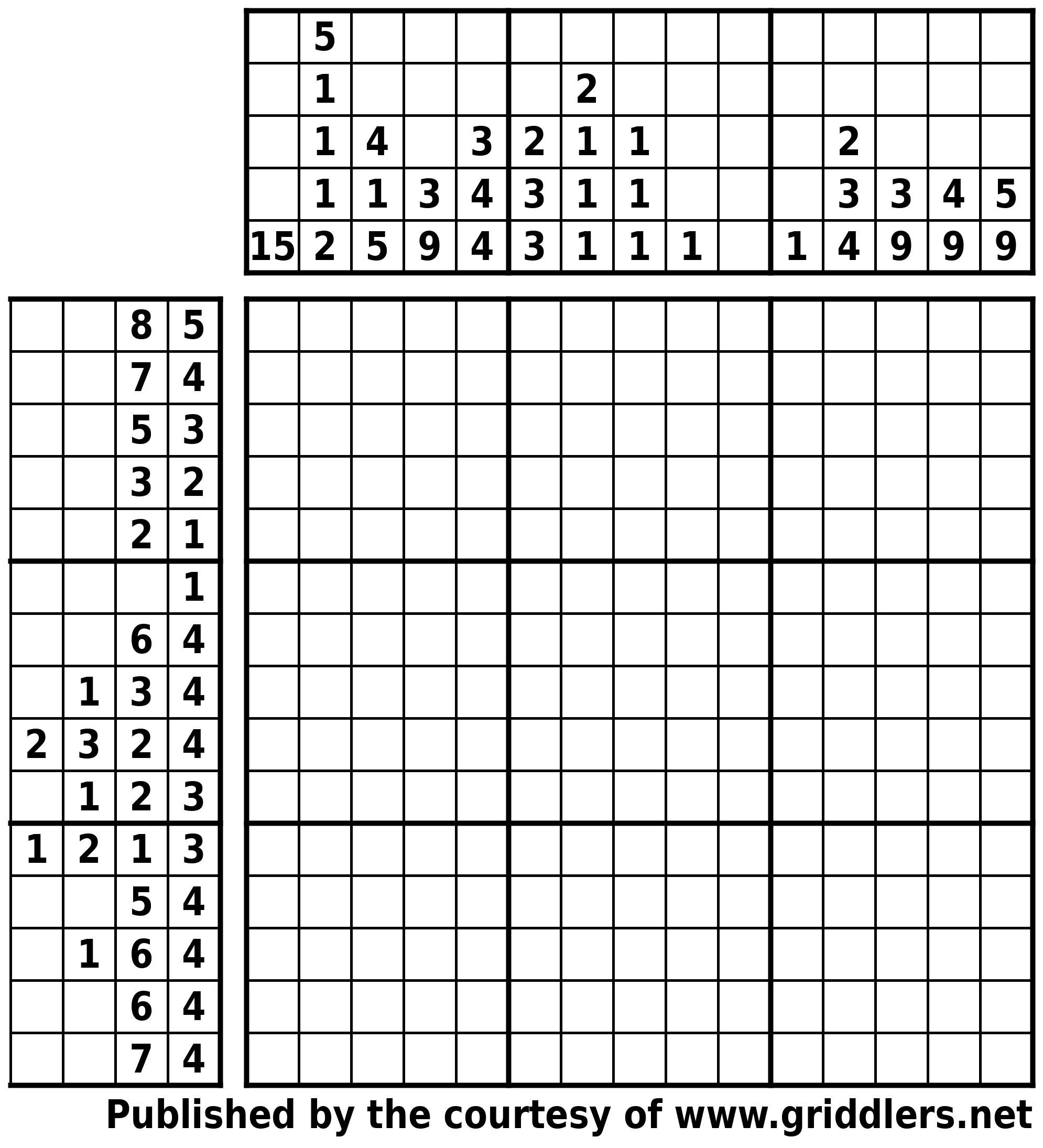 Free Printable Griddlers - Griddlers - Printable Griddlers Puzzles