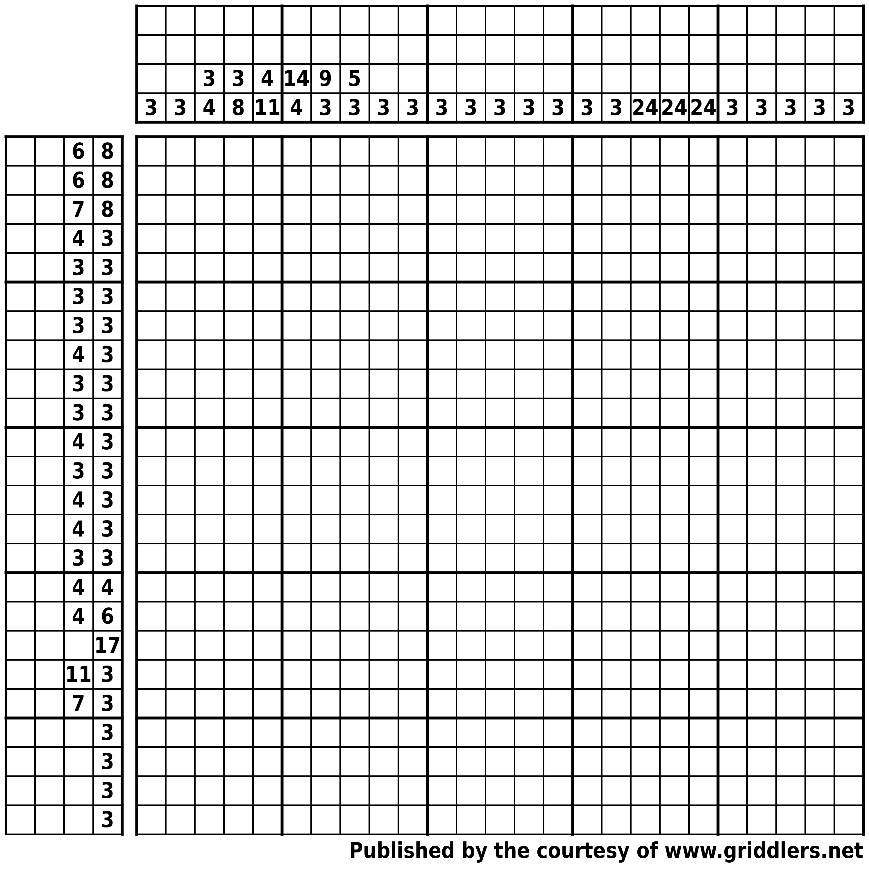 Free Printable Griddlers - Griddlers - Printable Nonogram Puzzles