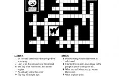 Free Printable Halloween Crosswords | Halloween | Halloween - Printable Halloween Puzzle