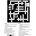 Free Printable Halloween Crosswords | Halloween | Halloween   Printable Halloween Puzzles