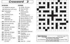 Free Printable Large Print Crossword Puzzles | M3U8 - Free Printable - Easy Large Print Crossword Puzzles Printable
