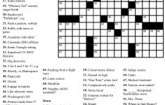 Free Printable Ny Times Crossword Puzzles | Free Printables - New York Times Daily Crossword Puzzle Printable