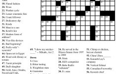 Free Printable Ny Times Crossword Puzzles | Free Printables - Printable Crossword Puzzle Ny Times