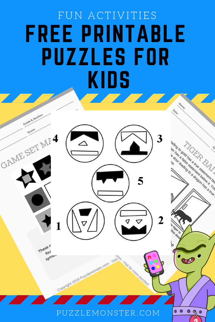 Free Printable Puzzles For Kids - Logic Puzzles And Brain Games - Printable Puzzles For Gifted Students