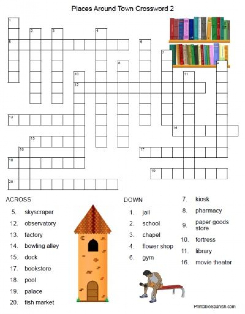 Free Printable Spanish Crossword Puzzles From Printablespanish - Printable Crossword Puzzles In Spanish