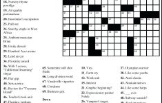 Free Printable Themed Crossword Puzzles – Myheartbeats.club - Free Printable Crossword Puzzles With Answers