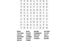 Free Printable Word Search Puzzle #10 - Food - National Puzzle Day - Printable Word Puzzles Pdf