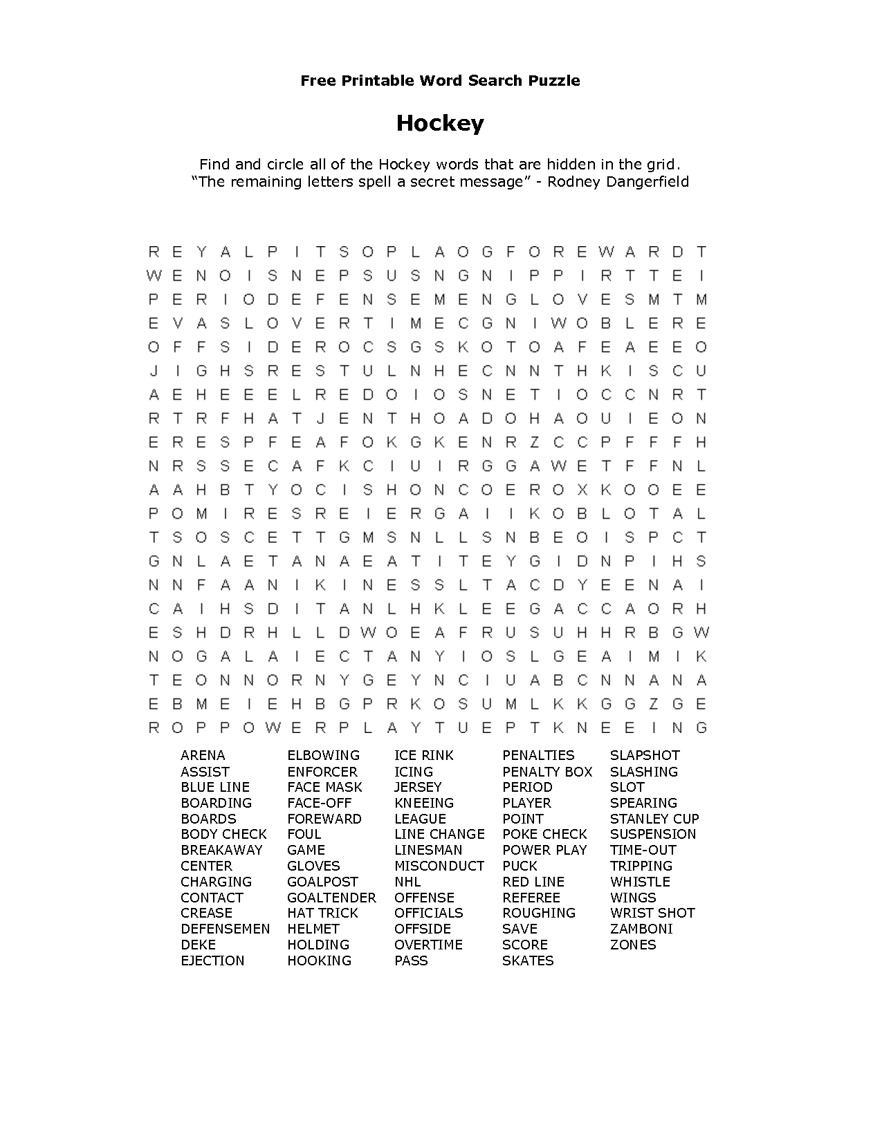 Free Printable Word Searches | طلال | Free Printable Word Searches - Printable Hockey Crossword