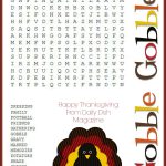 Free Thanksgiving Puzzles ~ Word Search And Maze Printable | Crafty   Difficult Thanksgiving Crossword Puzzles Printable