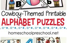 Free Wild West Themed Alphabet Puzzle Printables - Printable Letter Puzzles