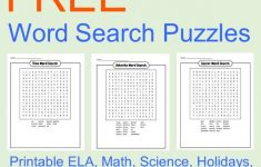 Free Word Search Printables - These Printable Word Searches For Kids - Printable Ela Puzzles