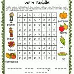 Fun Games 4 Learning: November 2013   Printable November Puzzles