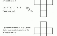 Fun Math Worksheets Newtons Crosses Puzzle 4 | Puzzles | Kids Math - Printable Maths Puzzles Year 4