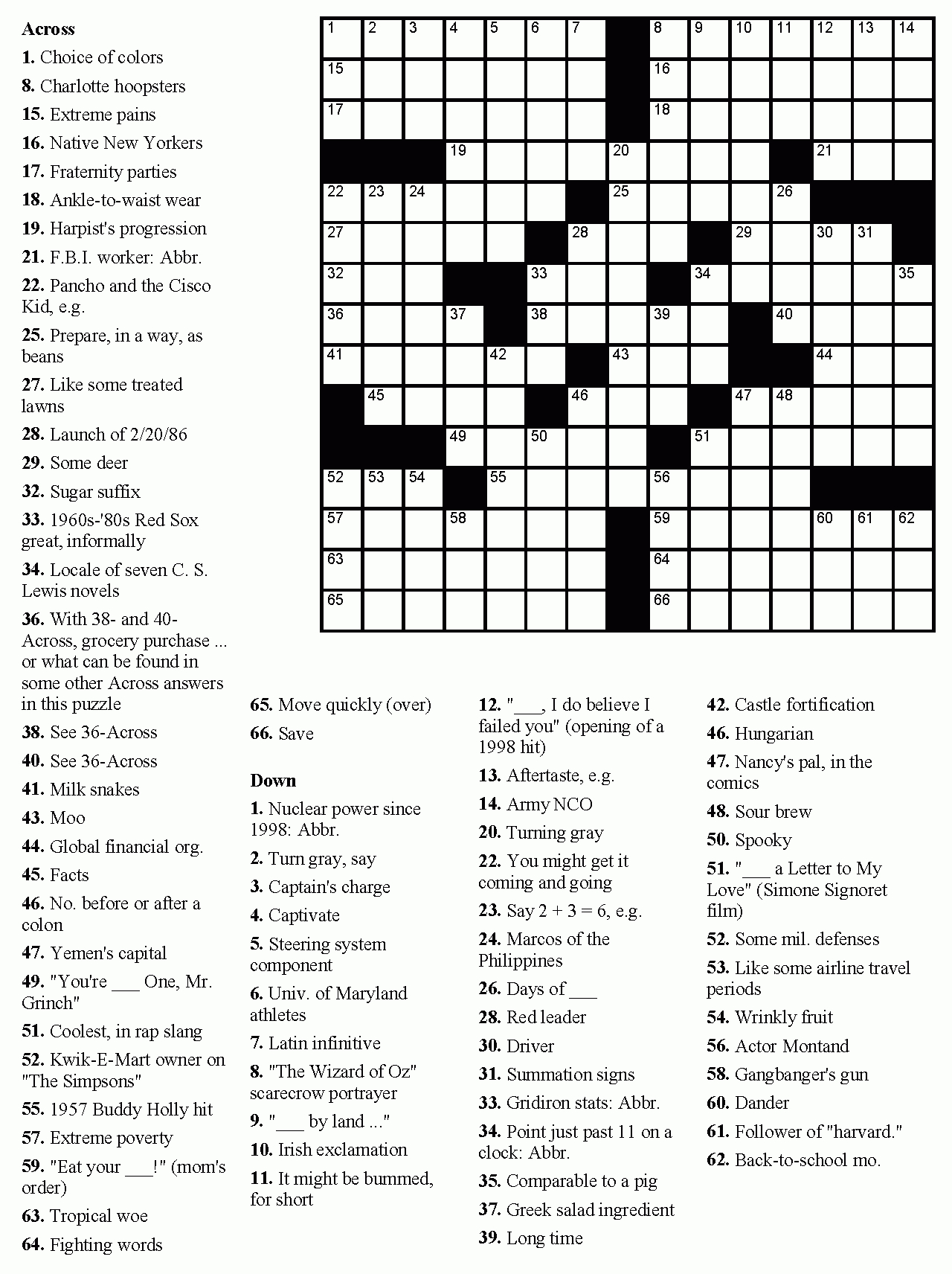 Gc2Zj61 Lords Of Flatbush - Movie Theme Puzzle Cache (Unknown Cache - Printable Crossword Puzzle Movies