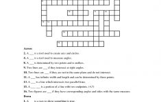 Geometry+Terms+Crossword+Puzzle | Paper Crafts | Crossword, Puzzle - Computer Crossword Puzzles Printable