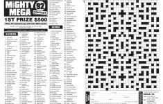 Giant Crossword Puzzle Printable 102 - Printable Pages - Giant Crossword Puzzle Printable