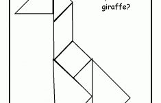 Giraffe Tangram Printable | Preschool - Zoo | Tangram Printable - Printable Tangram Puzzle