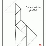 Giraffe Tangram Printable | Preschool   Zoo | Tangram Printable   Printable Tangram Puzzles Pdf