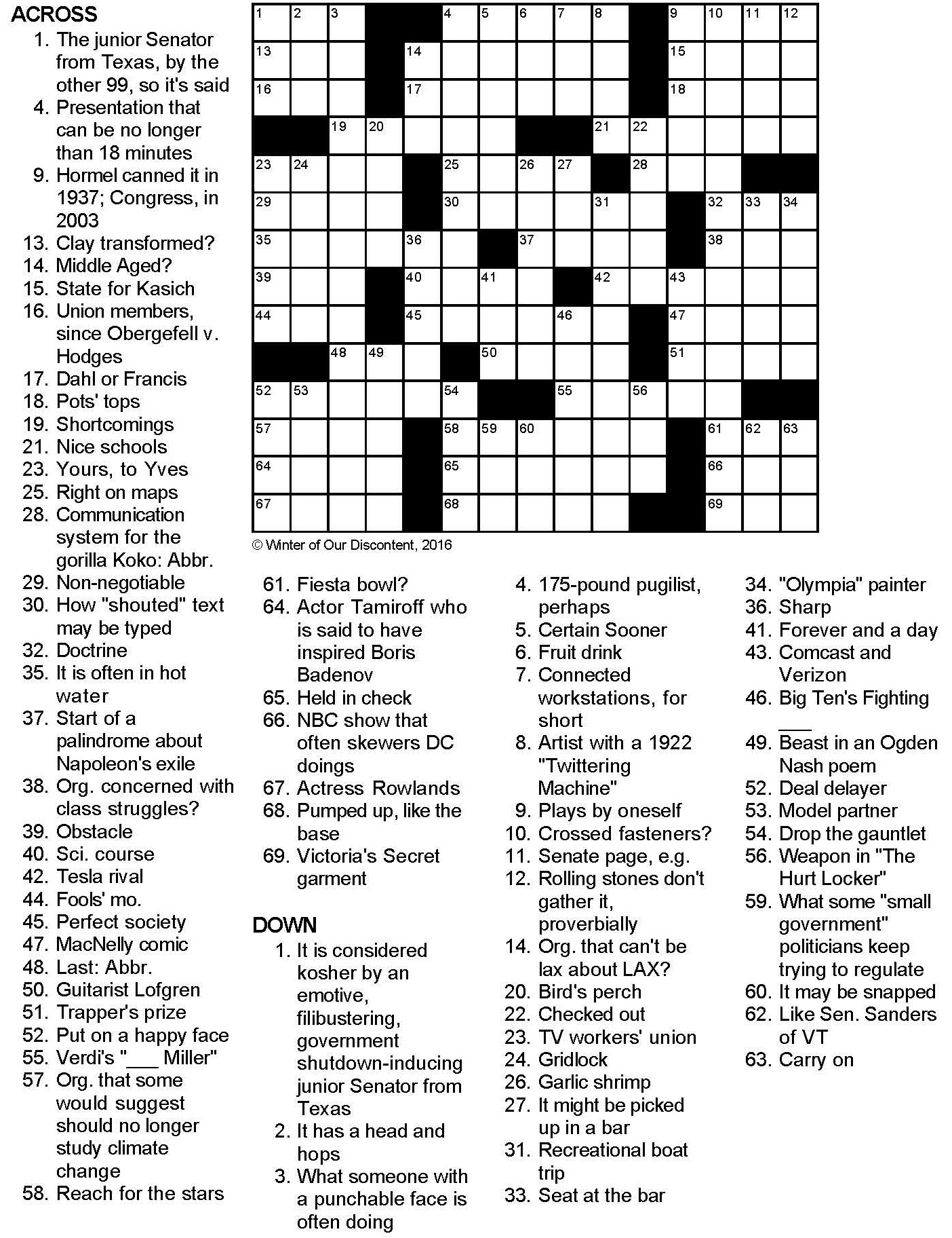Green Eggs And Canadian Bacon Crossword Puzzle - Printable Canadian Crossword