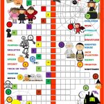 Halloween Crossword Puzzle Worksheet   Free Esl Printable Worksheets   Printable Esl Crossword Worksheets