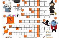Halloween - Crossword Worksheet - Free Esl Printable Worksheets Made - Printable Halloween Puzzle Pages