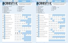 Handy Acrostic Magazine - Lovatts Crossword Puzzles Games &amp; Trivia - Printable Acrostic Puzzles Free