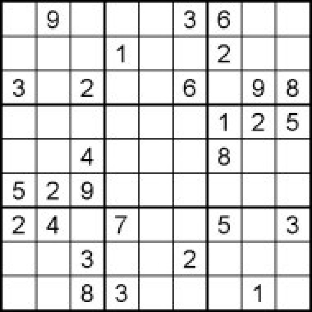 sudoku printable very easy