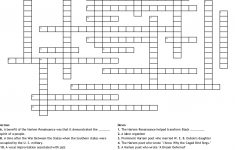 Harlem Renaissance Crossword - Wordmint - Renaissance Crossword Puzzle Printable
