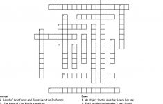 Harry Potter And The Chamber Of Secrets Crossword - Wordmint - Printable Crossword Puzzles Harry Potter