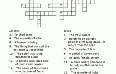 He Has Risen! - Easter Crossword Puzzle For Kids. Free For You To - Free Easter Crossword Puzzles Printable