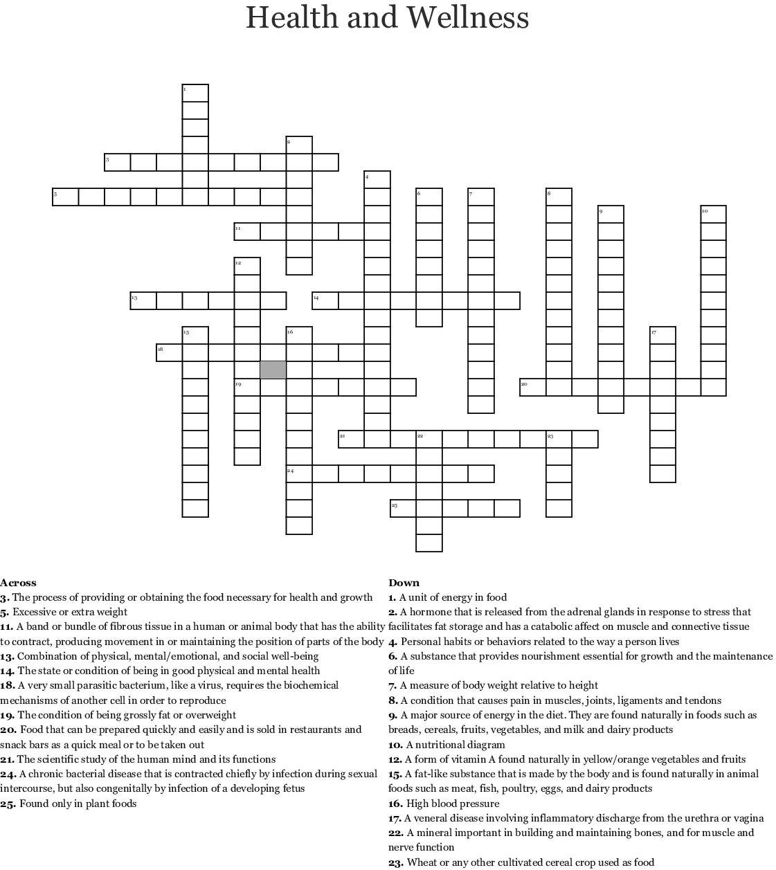 Health And Wellness Word Search Wordmint Printable Wellness Crossword Puzzles Printable