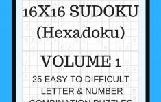 Hexadoku Sudoku 16X16 16X16 Sudoku Sudoku Print Mega | Etsy - Printable Hexadoku Puzzles