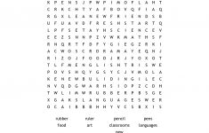 High School Word Search - Wordmint - Printable Word Puzzles For High School