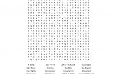 History 1950's Word Search - Wordmint - 1950S Crossword Puzzle Printable
