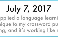 How I Mastered The Saturday Nyt Crossword Puzzle In 31 Days - Printable Crossword Puzzles July 2017