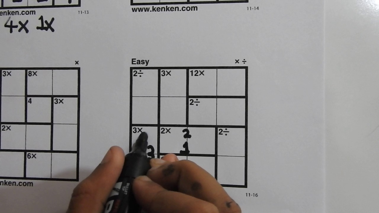 How To Solve 4X4 Kenken Puzzles - Learn In 5 Minutes - Youtube - Kenken Puzzles Printable 5X5