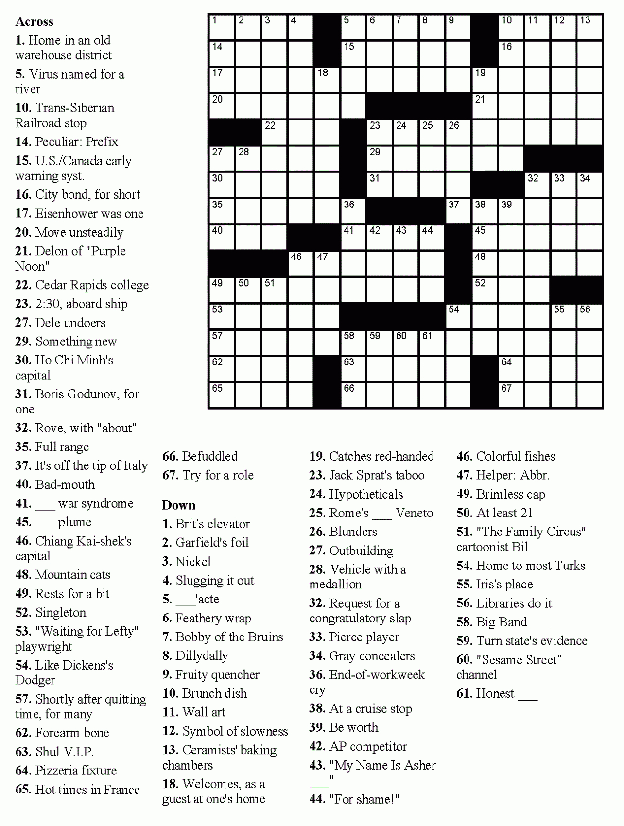 Images: Free Dell Easy Crossword Puzzles, - Best Games Resource - Printable Crossword Puzzles Pokemon