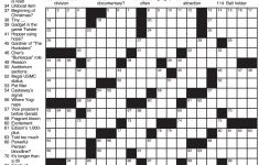 Images: Nyt Free Printable Crossword Puzzles, - Best Games Resource - Printable Crosswords La