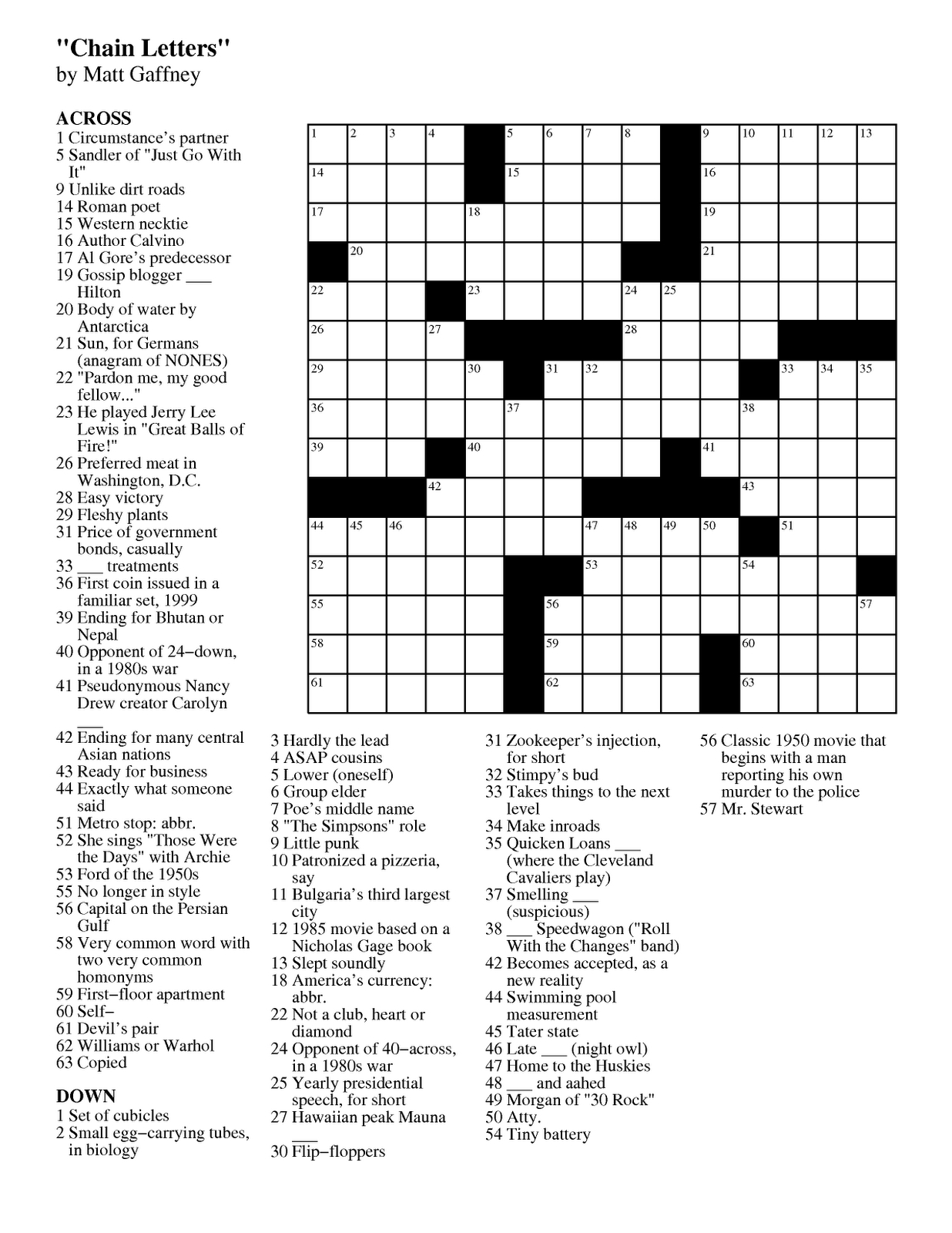 Images: Play Free Easy Crossword Puzzles, - Best Games Resource - Crossword Puzzles Printable 1980S